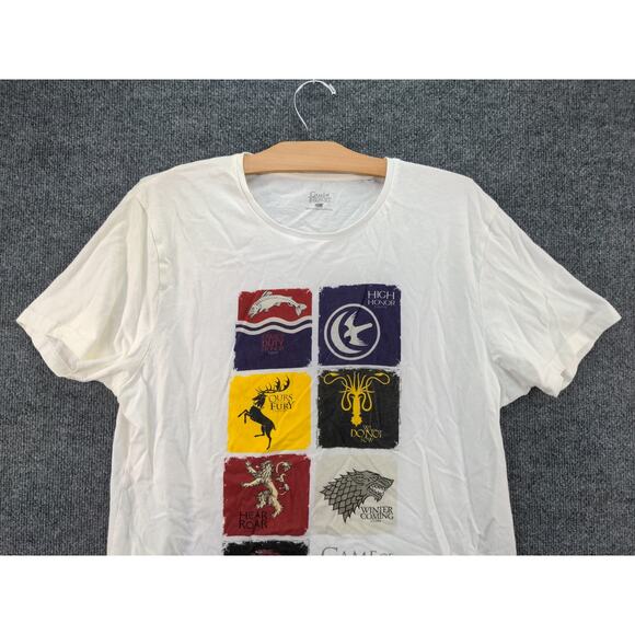 Game of Thrones Women's House Flags Coat of Arms T Shirt Size XL White HBO 2015 - Picture 3 of 11